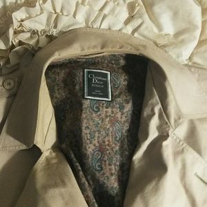 NWOT Christian Dior tan trench caot